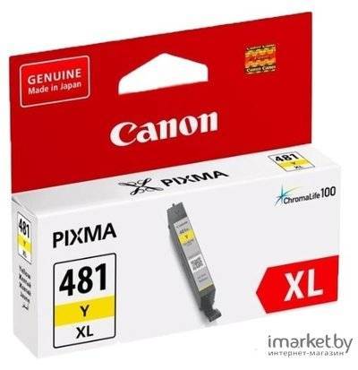Canon Картридж Canon CLI-481XL Y для Canon Pixma TS6140/TS8140TS/TS9140/TR7540/TR8540 желтый 2046C001 CLI-481XL Y
