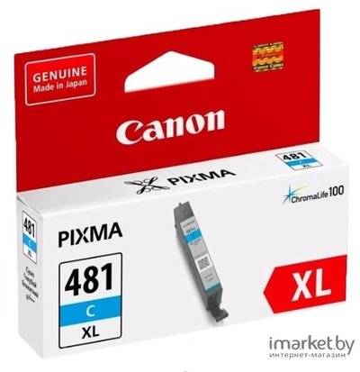 Canon Картридж Canon CLI-481XL C для Pixma TS6140/TS8140TS/TS9140/TR7540/TR8540 голубой 2044C001 CLI-481XL C