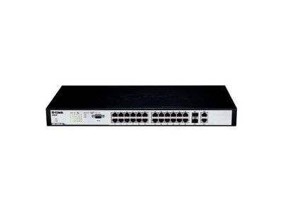 D-Link Коммутатор D-LINK DES-3200-26 управляемый 24 порта 10/100Mbps + 2 Combo SFP DES-3200-26