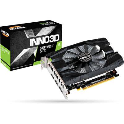 Inno3D Видеокарта 4Gb <PCI-E> Inno3D GeForce GTX 1650 Compact N16501-04D5-1510VA19 <GTX1650, GDDR5, 128bit, HDCP, 2xDVI, HDMI, DP, Retail> N16501-04D5-1510VA19