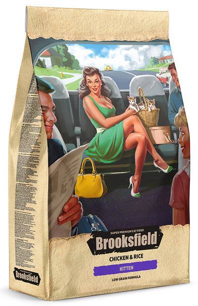 BROOKSFIELD Сухой корм для котят Brooksfield Kitten Курица и рис 2 кг 