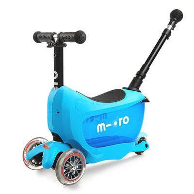 micro Самокаты Micro MMD034 Самокат Mini2Go Deluxe Plus, синий MMD034