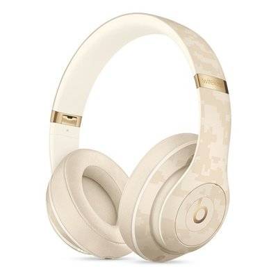 Beats Наушники с микрофоном BEATS Studio3 Camo Collection, 3.5 мм/Bluetooth, мониторные, песочный [mwuj2ee/a] MWUJ2EE/A