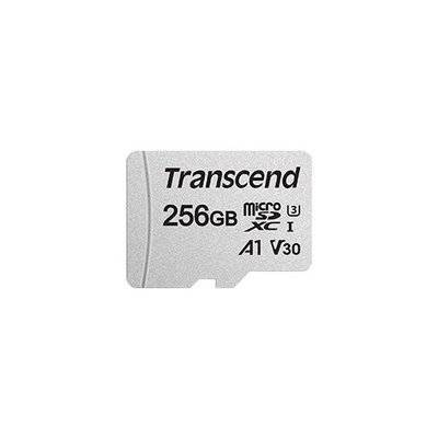 Transcend Карта памяти microSDXC UHS-I U3 TRANSCEND 256 ГБ, 95 МБ/с, Class 10, , 1 шт., переходник SD TS256GUSD300S-A 