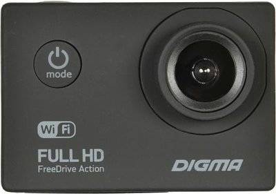 Digma Видеорегистратор Digma FreeDrive Action Full HD WiFi черный 1.2Mpix 1080x1920 1080p 140гр. FreeDrive Action Full HD WiFi