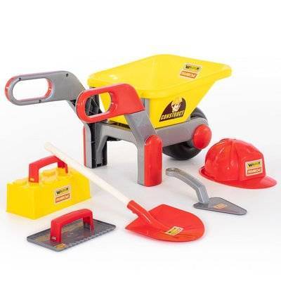 Полесье Набор каменщика Полесье №4 "Construct" + тачка №4 50229