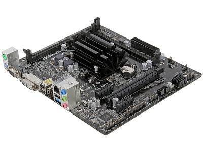 AsRock Материнская плата ASRock D1800M с процессором Intel J1800 2xDDR3 1xPCI-E 16x 2xPCI-E 1x 2xSATA II mATX Retail D1800M