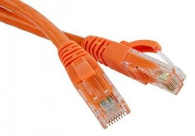 LANMASTER Патч-корд RJ45 - RJ45, 4 пары, UTP, категория 5е, 1 м, оранж., LSZH, LANMASTER LAN-PC45/U5E-1.0-OR 