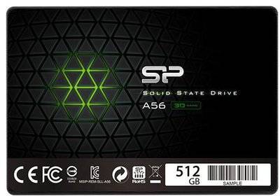 Silicon Power Твердотельный накопитель SSD 2.5" 512 Gb Silicon Power SP512GBSS3A56A25 Read 560Mb/s Write 530Mb/s 3D NAND TLC SP512GBSS3A56A25