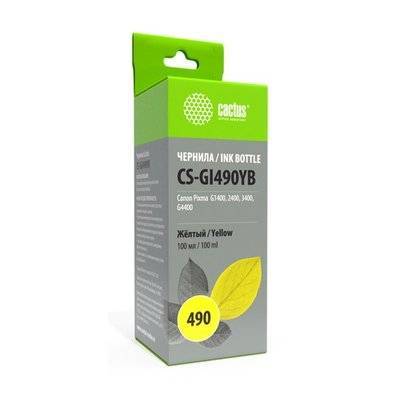 CACTUS Чернила CACTUS , 100мл, желтый CS-GI490YB 