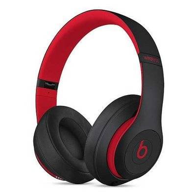 Beats Наушники с микрофоном BEATS Studio3 Decade Collection, 3.5 мм/Bluetooth, мониторные, черный/красный [mx422ee/a] MX422EE/A
