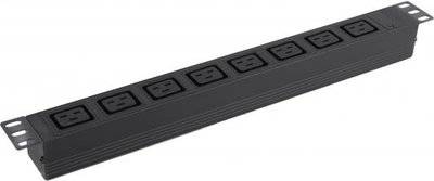 Exegate Exegate EX280872RUS Блок розеток ExeGate ServerPro PDU-19H014 Al-8C19-C20, 19",1U,алюм, 8 IEC 320 C19, С20 EX280872RUS