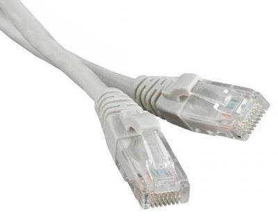 LANMASTER Патч-корд UTP 6 категории 2.0м Lanmaster LAN6-45-45-2.0-GY LAN6-45-45-2.0-GY