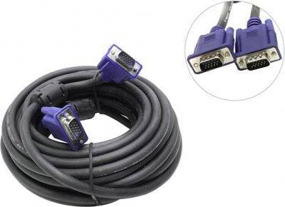 VCOM Telecom Кабель VGA 10м VCOM Telecom VVG6448-10MC круглый черный VVG6448-10MC