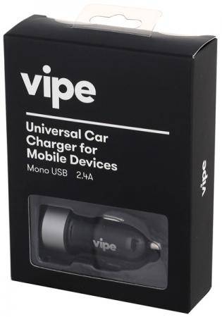 Vipe Автомобильное зарядное устройство Vipe VPCCH24BLK 2.4А черный VPCCH24BLK