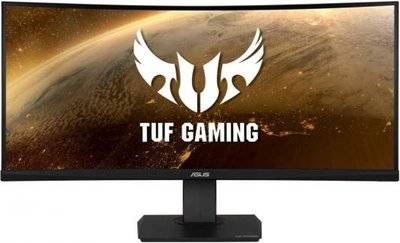ASUS Монитор 35" ASUS TUF Gaming VG35VQ черный VA 3440x1440 300 cd/m^2 1 ms HDMI DisplayPort Аудио USB 90LM0520-B01170 TUF Gaming VG35VQ