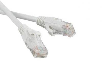 LANMASTER Патч-корд RJ45 - RJ45, 4 пары, UTP, категория 5е, 7 м, белый, LANMASTER LAN-45-45-7.0-WH
