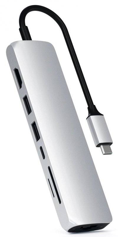 Satechi Хаб USB-C Satechi Slim Multi-Port Adapter ST-UCSMA3S