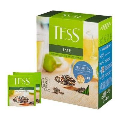 Tess Чай Tess Lime зеленый цедра цитрусовых 100пак. карт/уп. (0920-09) 0920-09
