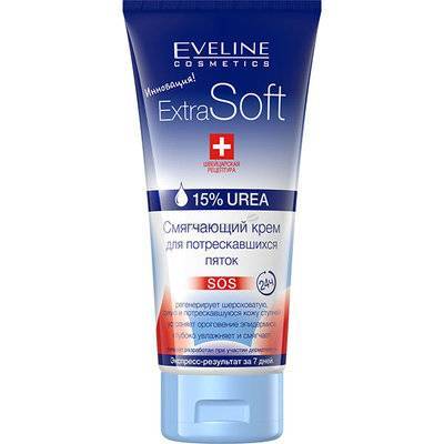Eveline Крем смягчающий Eveline (Эвелин) для потрескавшихся пяток серии extra soft 100мл 1122727