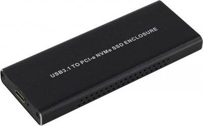 Orient ORIENT 3550U3, USB 3.1 Gen2 контейнер для SSD M.2 NVMe 2230/2242/2260/2280 M-Key, PCIe Gen3x2 (JMS583), до 10 GB/s, поддержка UAPS,TRIM, разъем USB3.1 Type-C + кабель USB3.1 Type-A, черный (30900) 3550U3