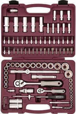 Thorvik UTS0094MP Набор инструмента универсальный 1/4", 1/2"DR с головками торцевыми MultiProf, 94 предмета Thorvik UTS0094MP