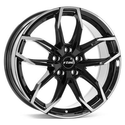 Rial Литой диск Rial Lucca 8x19/5*112 D70.1 ET40 Diamond Black Front Polished LUC80940B73-1