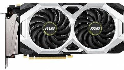 MSI Видеокарта MSI PCI-E RTX 2070 SUPER VENTUS nVidia GeForce RTX 2070SUPER 8192Mb 256bit GDDR6 1770/14000/HDMIx1/DPx3/HDCP Ret VENTUS
