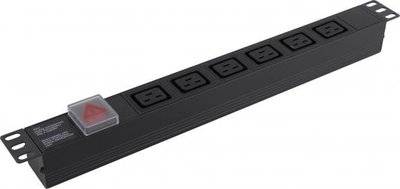 Exegate Exegate EX280870RUS Блок розеток ExeGate ServerPro PDU-19H012 Al-6С19-C20-SW, 19",1U, Алюм., 6 IEC 320 C19, С20 EX280870RUS