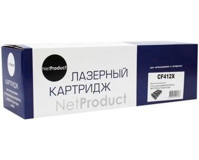 NetProduct Картридж NetProduct CF412X для HP CLJ M452DW/DN/NW/M477FDW/477DN/477FNW желтый 5000стр CF412X