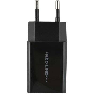 Red Line Сетевое зарядное устройство Red Line Tech USB QC 3.0 , Black 
