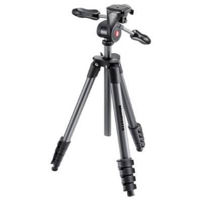 Manfrotto Штатив для фотоаппарата Manfrotto Mkcompactadv (Compact Advanced) MKCOMPACTADV-BK