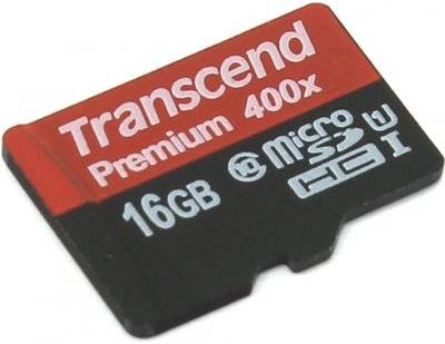 Transcend Карта памяти Transcend microSDHC 16Gb Class10 TS16GUSDCU1