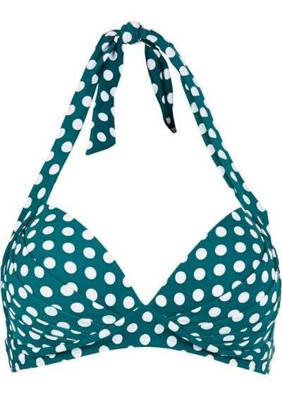 bonprix Бюстгальтер-бикини пуш-ап, чашка C (красный/белый в горошек) bonprix 96916095