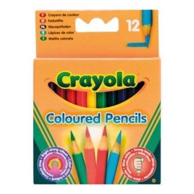 Crayola Набор из 12 коротких цветных карандашей, Crayola 