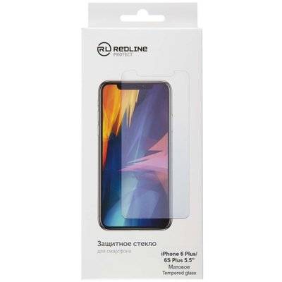 Red Line Защитное стекло Red Line для iPhone 6 Plus/6S Plus 5.5'', TG Matte 