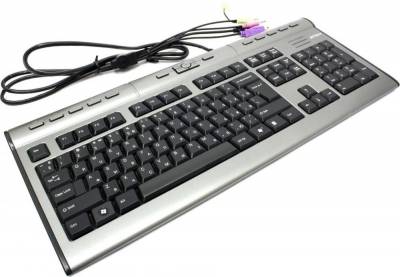 A4Tech Клавиатура A4Tech KLS-7MUU (черно-серебристый) 