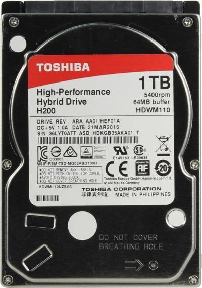 Toshiba Жесткий диск Toshiba H200 2.5" 1Tb HDWM110UZSVA