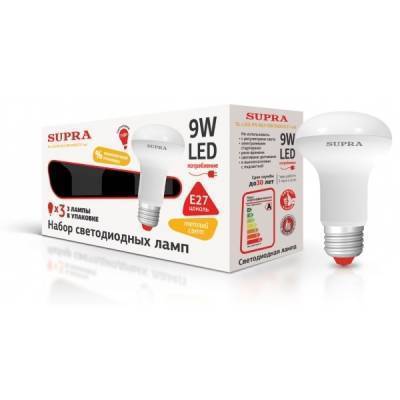 Supra LED Свет Supra SL-LED-PR-R63-9W/3000/E27-set 