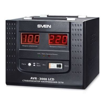 SVEN Стабилизатор SVEN AVR-3000 LCD SV-0211AVR3000LCD