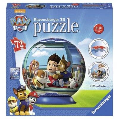 Ravensburger Пазл Ravensburger Щенячий патруль 72 детали 12186 Пазл 3D Щенячий патруль (72 элемента) 12186