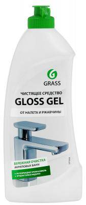 Grass СРЕДСТВО ДЛЯ ВАННОЙ КОМНАТЫ ЧИСТЯЩЕЕ "GLOSS GEL" 0,5 Л (КИСЛОТНОЕ) (1/12) "GRASS" Gloss Gel