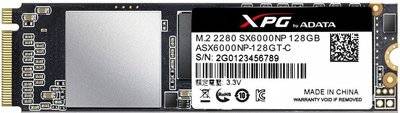 A-Data Твердотельный накопитель SSD M.2 128 Gb A-Data ASX6000NP-128GT-C Read 730Mb/s Write 660Mb/s 3D NAND TLC ASX6000NP-128GT-C
