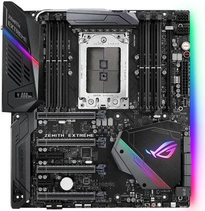 ASUS Материнская плата ASUS ROG ZENITH EXTREME Socket TR4 AMD X399 8xDDR4 4xPCI-E 16x 1xPCI-E 1x 1xPCI-E 4x 6xSATAIII EATX Retail ROG ZENITH EXTREME