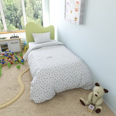 Amarobaby Постельное белье AmaroBaby Пододеяльник на молнии Короны принцессы 145х210 см AMARO-5202-KP