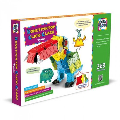 Kribly Boo Конструктор Kribly Boo Click-Clack Тукан 269 элементов 67789
