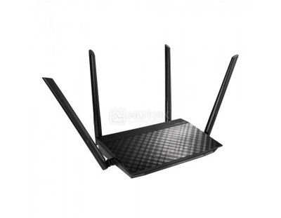 ASUS Маршрутизатор ASUS RT-AC59U, 10/100/1000, 4xLAN, 1xWAN, WiFi 802.11ac до 600 Мбит/с / 867 Мбит/с (2,4 и 5 ГГц), 1xUSB 2.0, Черный 90IG0540-BO9400 90IG0540-BO9400