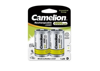 Camelion Аккумулятор Camelion , HR20, 1.2V 4500mAh, 2шт Аккумулятор NC-D4500BP2 NC-D4500BP2