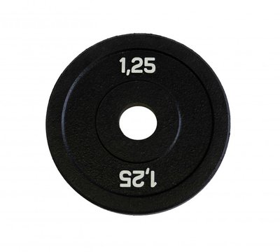 Original FitTools Диск Original FitTools FT-BPB 1.25 кг 1 шт. черный Диск бамперный 1,25 кг FT-BPB-1,25
