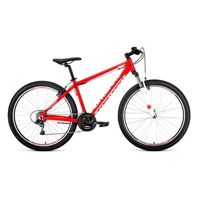 FORWARD Велосипед Forward Apache 1.0 (2020) горный рам.:15" кол.:27.5" красный/белый 14.9кг (RBKW0M67Q014) RBKW0M67Q014